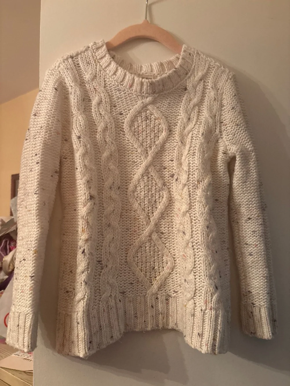 Osh Kosh Winter Creme Cable Cord Sweater size 5/5A